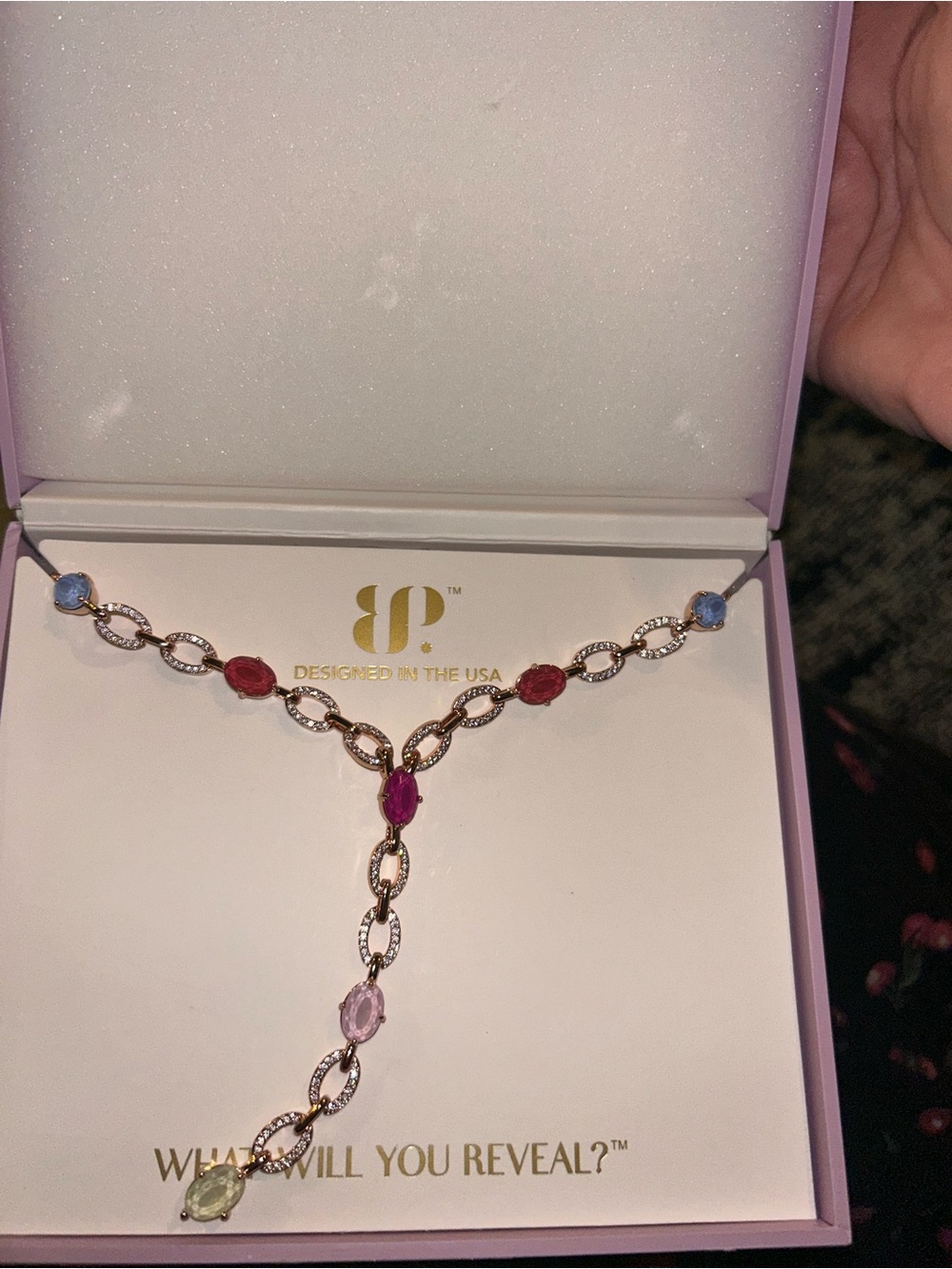 BP 2026 jewel candy Multicolor Gemstone on rose gold